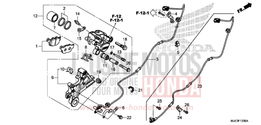 HINTERRAD-BREMSSATTEL CBR650FAH de 2017