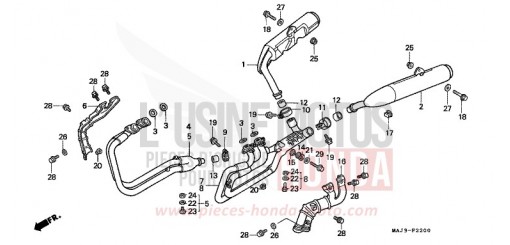 ABGAS-SCHALLDAEMPFER ST1100AW de 1998