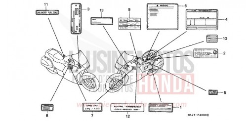 WARNETIKETT ST1100AW de 1998
