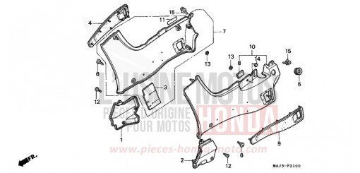 SEITENABDECKUNG ST1100AW de 1998