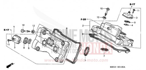 ZYLINDERKOPFDECKEL VFR800FIW de 1998