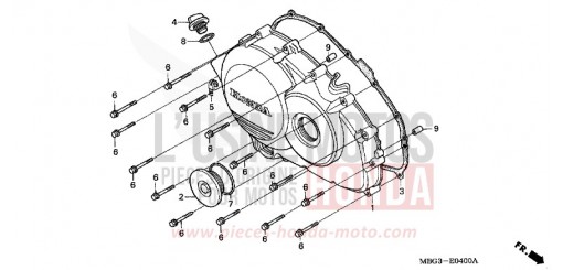 KURBELGEHAEUSEABDECKUNG VFR800FIW de 1998