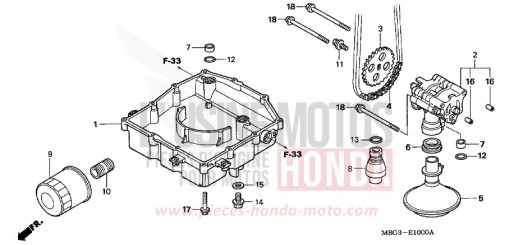 OELPUMPE VFR800FIW de 1998