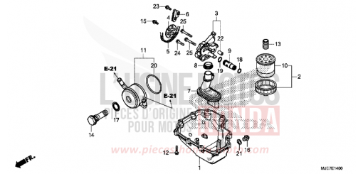 OELWANNE/OELPUMPE CBR650FAJ de 2018