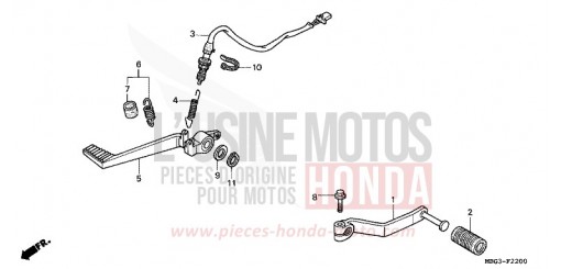 PEDAL VFR800FIX de 1999