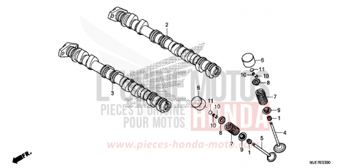 NOCKENWELLE/VENTIL CBR650FAJ de 2018