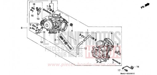 VERGASER-EINHEIT VT1100C2W de 1998