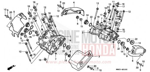 ZYLINDERKOPFDECKEL VT1100C2X de 1999