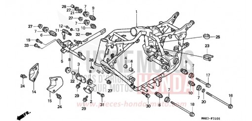 RAHMENKOERPER VT1100C2X de 1999