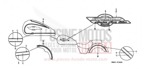 STREIFEN/MARKE VT1100C2X de 1999