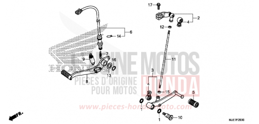 PEDAL CBR650FAJ de 2018