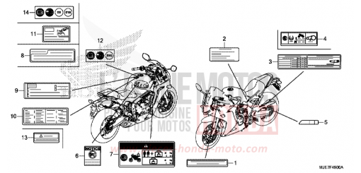 WARNETIKETT CBR650FAJ de 2018