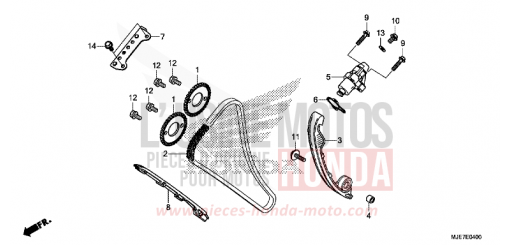 NOCKENWELLENKETTE/SPANNVORRICHTUNG CBR650FAJ de 2018