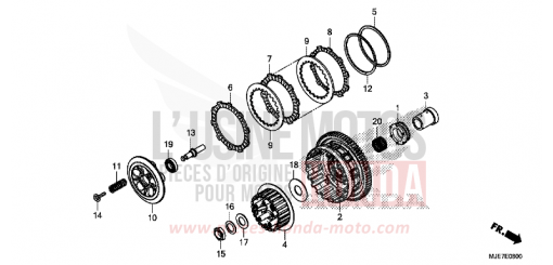 KUPPLUNG CBR650FAJ de 2018