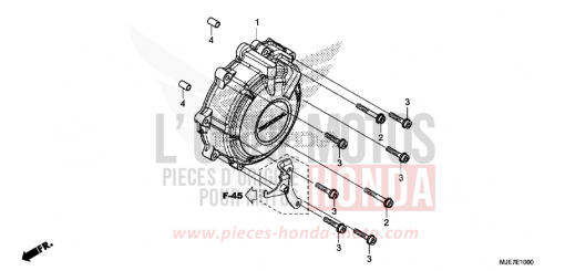 GENERATORABDECKUNG CBR650FAJ de 2018