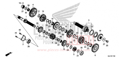 GETRIEBE CBR650FAJ de 2018