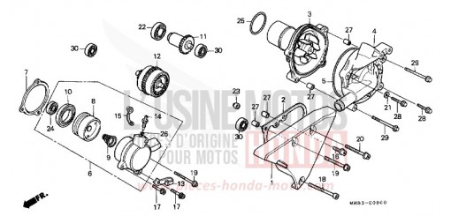 WASSERPUMPE VT1100CJ de 1988