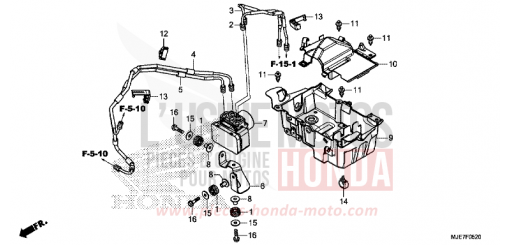 ABS-MODULATOR/ABLAGE CBR650FAJ de 2018