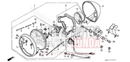 SCHEINWERFER VT1100CR de 1994