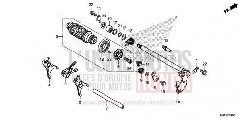 SCHALTTROMMEL CBR650FAJ de 2018