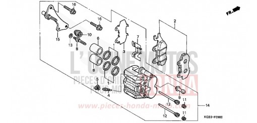 VORDERRAD-BREMSSATTEL VT125CX de 1999