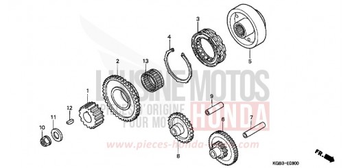 ANLASSERKUPPLUNG VT125CY de 2000