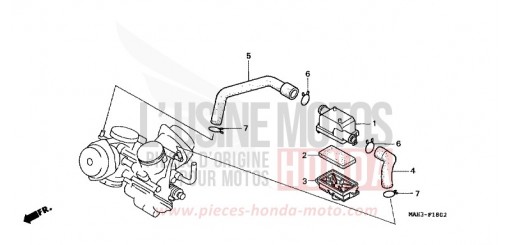 ZUSATZ-LUFTFILTER VT1100C2X de 1999