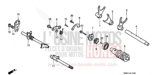 SCHALTTROMMEL VT1100C2X de 1999