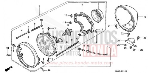 SCHEINWERFER VT1100C2X de 1999