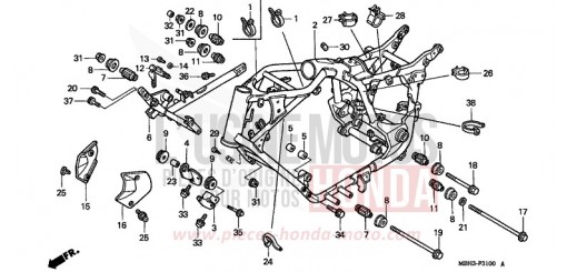 RAHMENKOERPER VT1100C3W de 1998