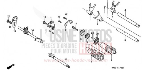 SCHALTTROMMEL VT1100CJ de 1988