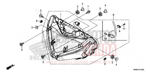 SCHEINWERFER CBR650RAK de 2019