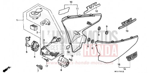SEITENABDECKUNG VT600CN de 1992