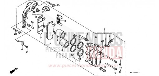 VORDERRAD-BREMSSATTEL VT600CN de 1992