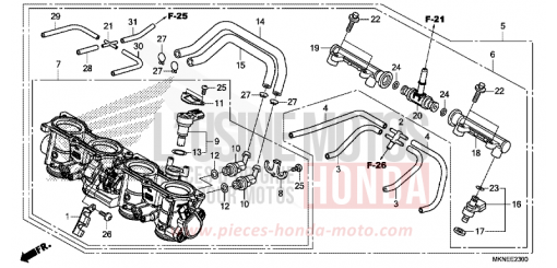 DROSSELKLAPPENGEHAEUSE CBR650RAK de 2019