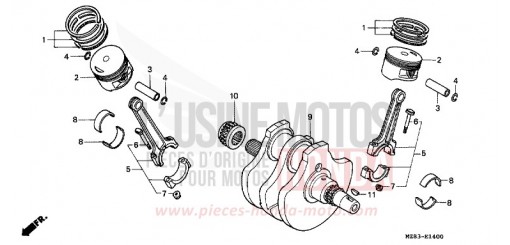 KURBELWELLE/KOLBEN VT600CT de 1996