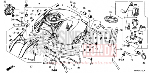 KRAFTSTOFFTANK CBR650RAK de 2019