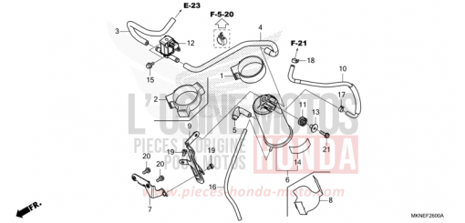 AKTIVKOHLEBEHAELTER CBR650RAK de 2019