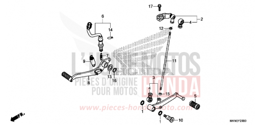 PEDAL CBR650RAK de 2019