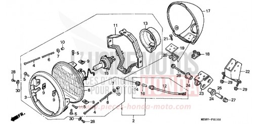 SCHEINWERFER VT600CX de 1999