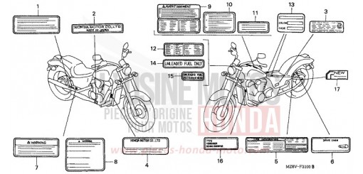 WARNETIKETT VT600CX de 1999