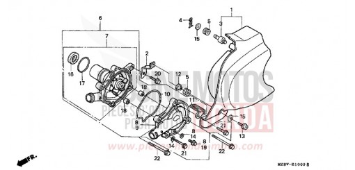 WASSERPUMPE VT600CX de 1999