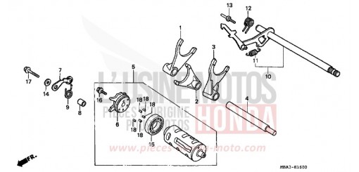 SCHALTTROMMEL VT750CV de 1997