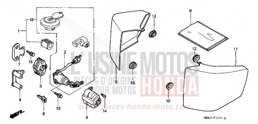 SEITENABDECKUNG VT750CV de 1997