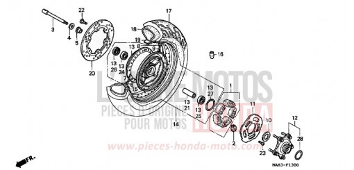 HINTERRAD VT1100C2X de 1999
