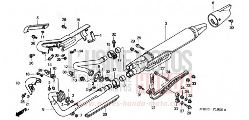 ABGAS-SCHALLDAEMPFER VT1100C3W de 1998
