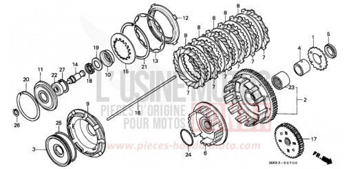 KUPPLUNG VT1100CR de 1994
