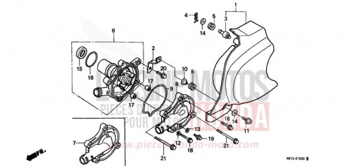 WASSERPUMPE VT600CJ de 1988