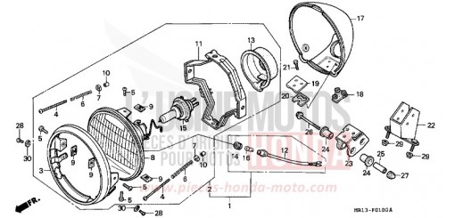 SCHEINWERFER VT600CJ de 1988