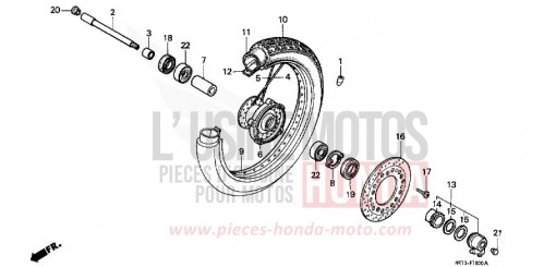 VORDERRAD VT600CK de 1989